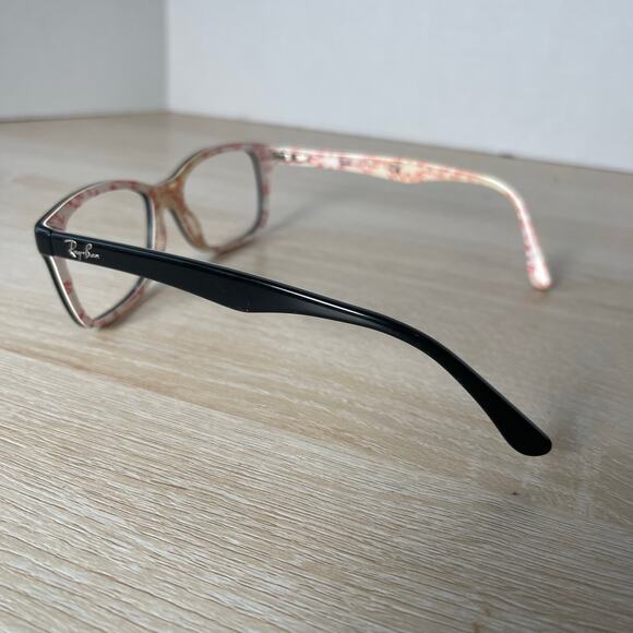 Ray-Ban RB5228 5014 Eyeglasses Black White and Red 55-17-140 Frames Only - Picture 7 of 9